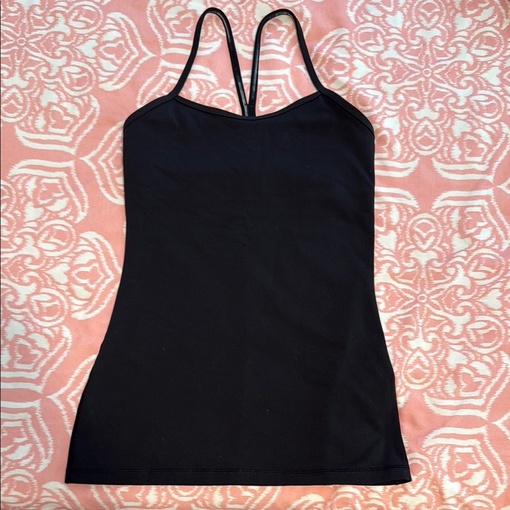 Lululemon Athletica Black Fitted Sleeveless Camisole